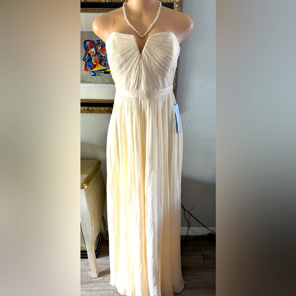 J Crew silk dress. Size 10. Ivory